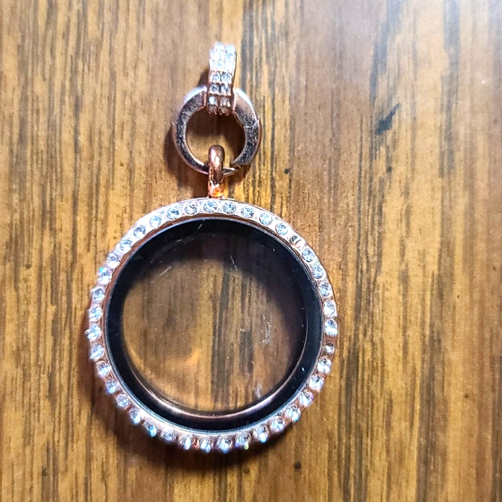 Rose gold locket